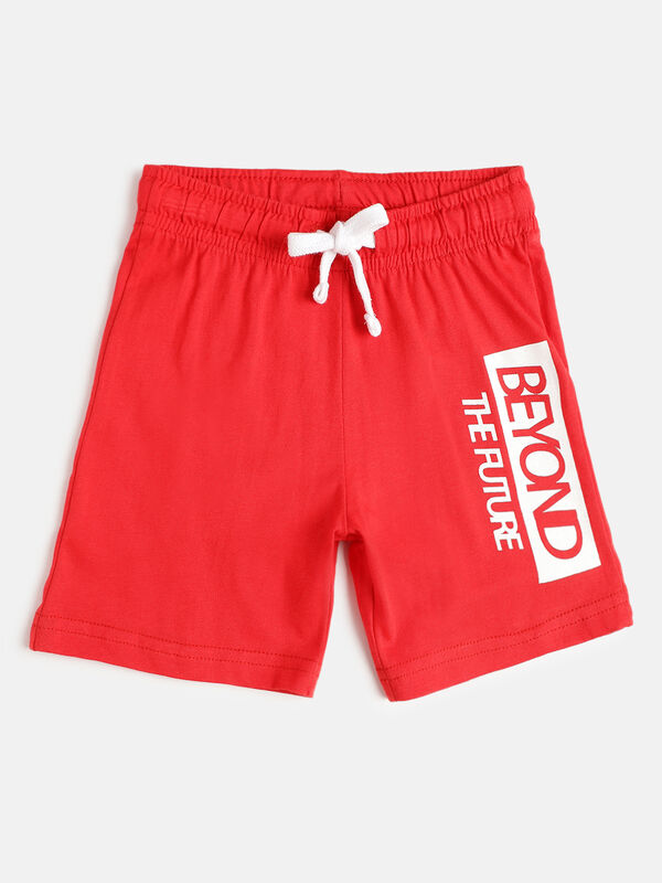 Boys White Knitted T-shirt with Short Pants image number null